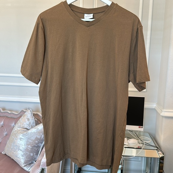 MANGO MEN SHORT SLEEVES V NECK SHIRT SIZE XXL - Picture 3 of 15